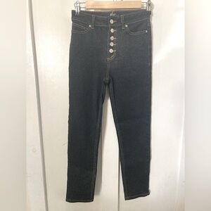 BDG Urban Outfitters metallic sparkle high rise straight leg jeans 25